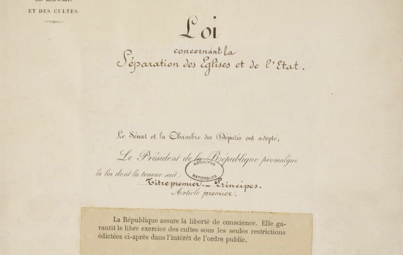 Comprendre la loi de 1905 : liberté absolue de conscience et égalité de droit